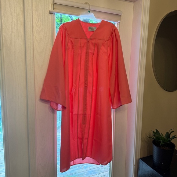 Women's Pink Graduation School Senior Gown - Picture 1 of 9